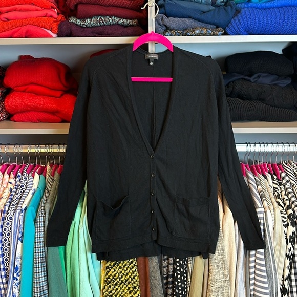 The Limited black long sleeve v neck from button cardigan size XS - Picture 1 of 3
